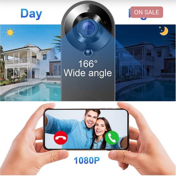 1080P Wireless WiFi Video Doorbell with Camera - Picture 3 of 5